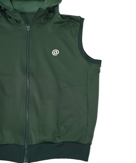 【ANTIQUAGOLF×STCH】UNISEX（ユニセックス）hoody logo vest-green