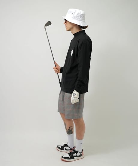 STCH ORIGINAL【 Clover logo mock neck-black 】