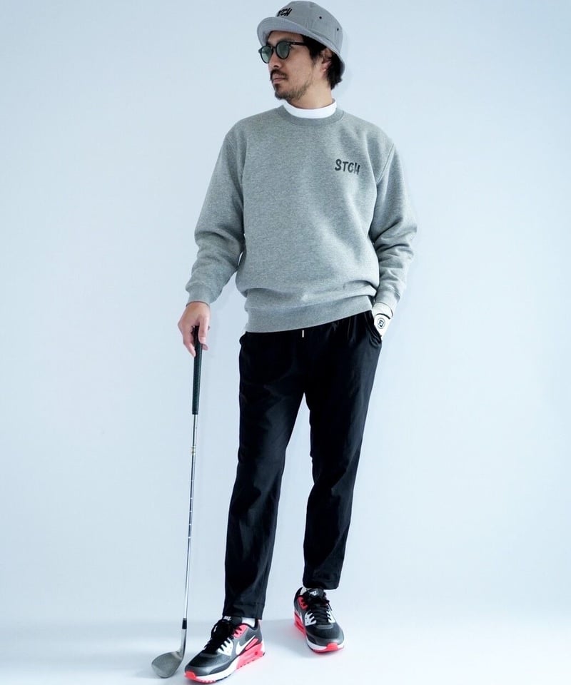 STCH UNISEX（ユニセックス）【easy does it crew neck-gra