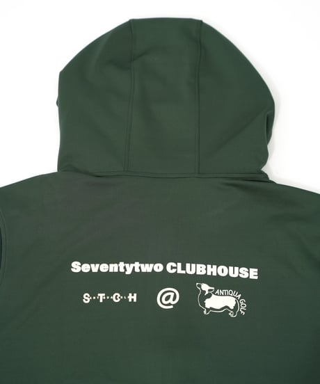 【ANTIQUAGOLF×STCH】UNISEX（ユニセックス）hoody logo vest-green