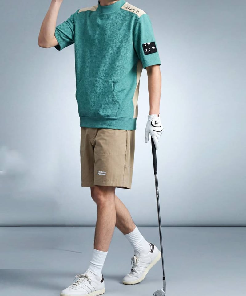 ANTIQUA GOLF×STCH】Mock Neck Tops-green | 【公式】S