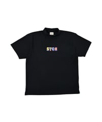 STCH ORIGINAL 【mock neck  color block STCH-black】