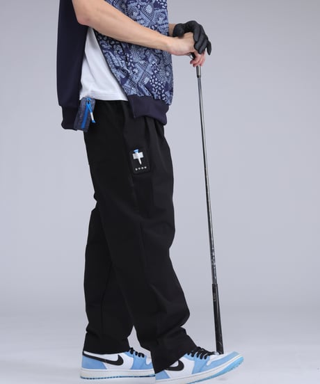 【 ANTIQUAGOLF×STCH 】color combination pants-black