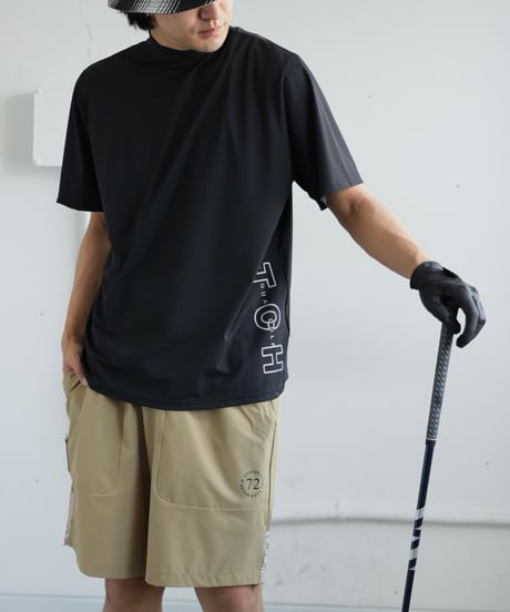 【ANTIQUAGOLF×STCH】UNISEX(ユニセックス)paisley switching halfpants-baige
