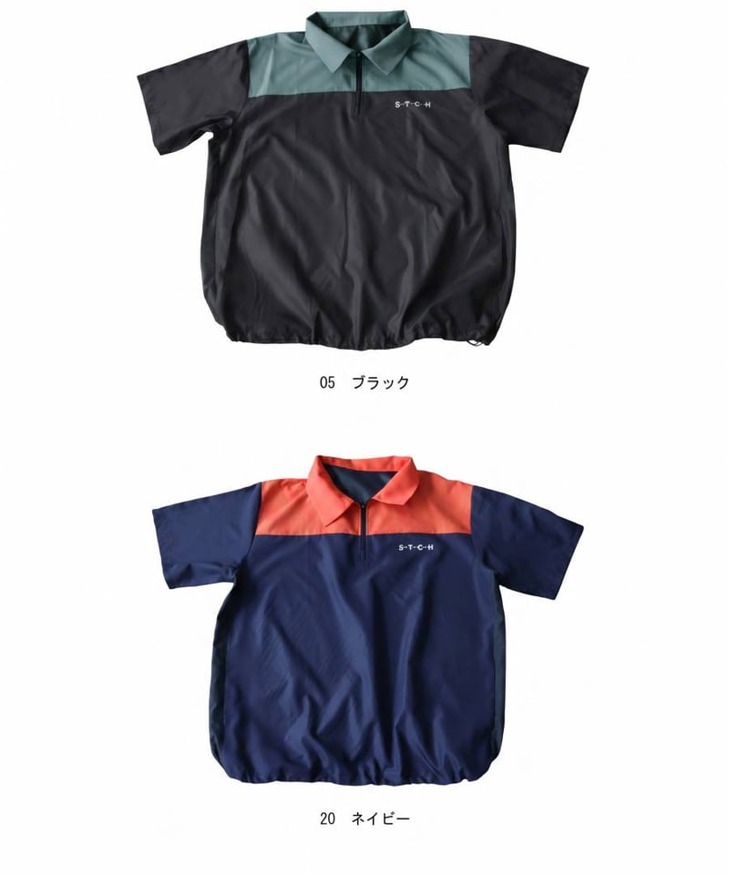 ANTIQUA GOLF×STCH】Colored Tech Tops-black | 【公