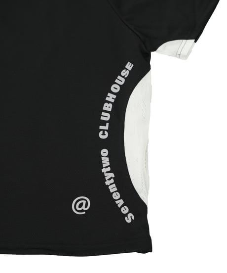 【ANTIQUAGOLF×STCH】UNISEX(ユニセックス)mesh switching tops-black