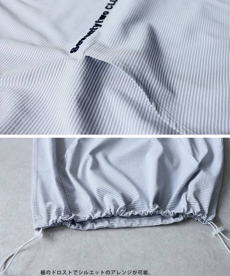 【ANTIQUA GOLF×STCH】 SeersuckerTops-stripe