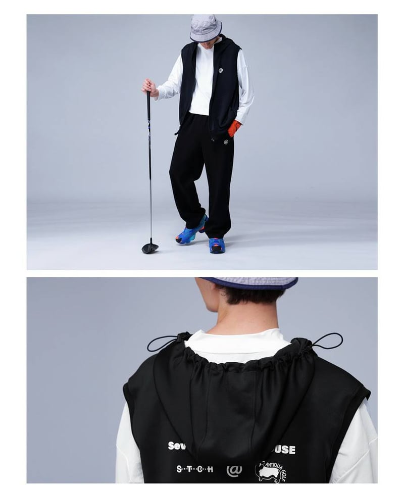 ANTIQUAGOLF×STCH】UNISEX（ユニセックス）hoody logo vest