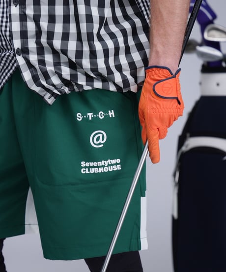 【ANTIQUAGOLF×STCH】UNISEX(ユニセックス)logo halfpants-green