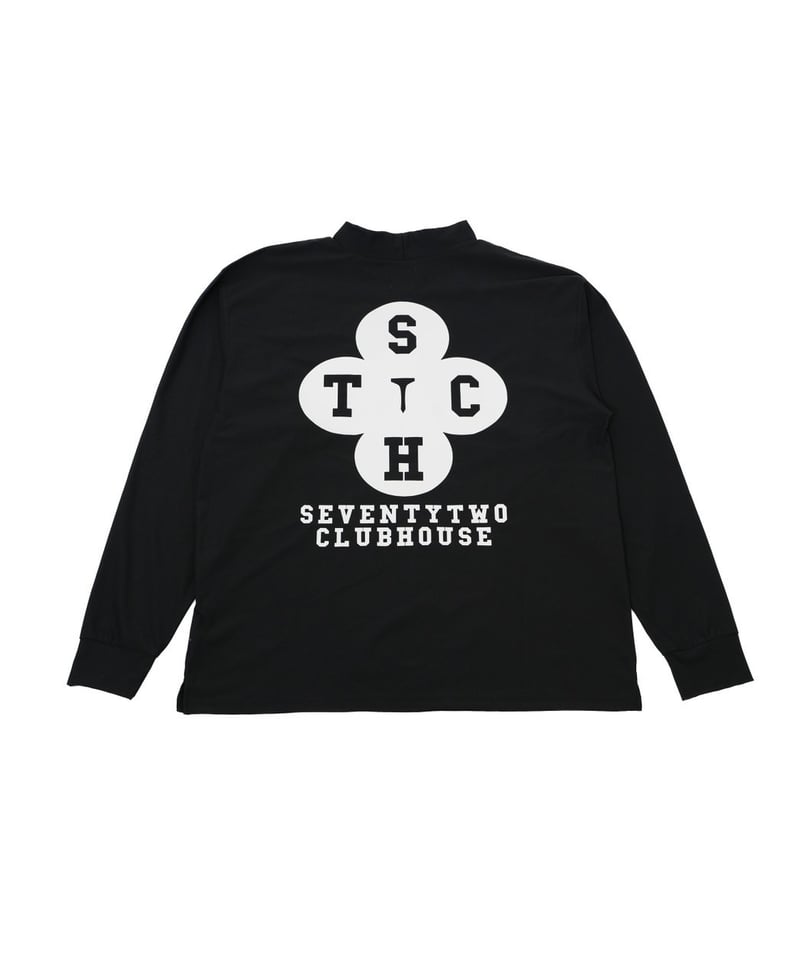 8gshoot LOGO PRINT MOCK NECK L/S TE