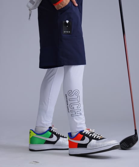 【ANTIQUAGOLF×STCH】Logo leggings-white