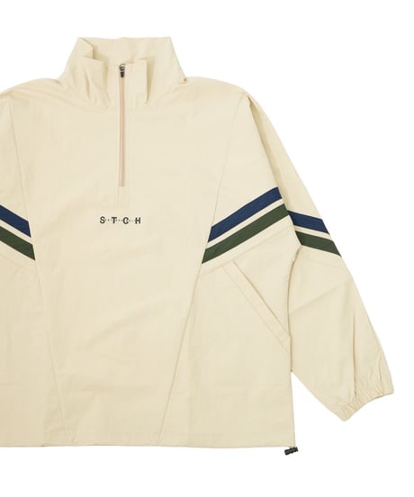 【ANTIQUAGOLF×STCH】Line design Pullover-beige