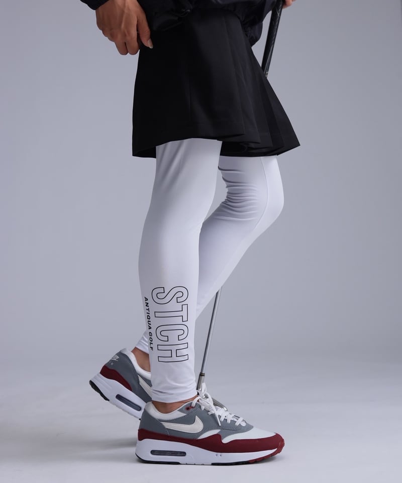 ANTIQUAGOLF×STCH】Logo leggings-white | 【公式】STC