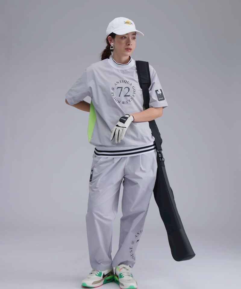 ANTIQUAGOLF×STCH 】color combination pants-lig