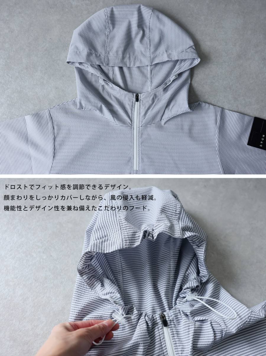 ANTIQUA GOLF×STCH】 SeersuckerTops- black | 【公式