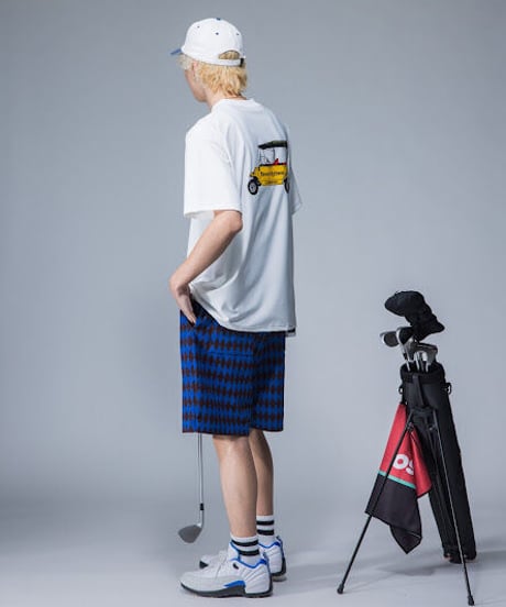 【ANTIQUAGOLF×STCH】UNISEX（ユニセックス）back print tee-white