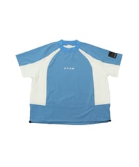 【ANTIQUAGOLF×STCH】UNISEX(ユニセックス)colored tech halfsleeve-blue
