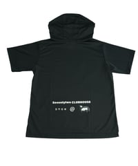 【ANTIQUAGOLF×STCH】UNISEX（ユニセックス）short sleeve hooded-black