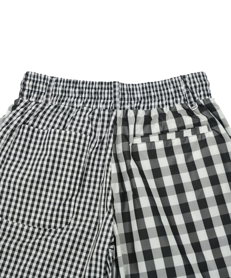 【ANTIQUAGOLF×STCH】UNISEX(ユニセックス)check half pants-black