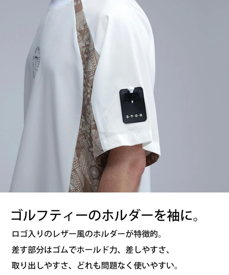 ANTIQUAGOLF×STCH】UNISEX(ユニセックス)paisley×logo to