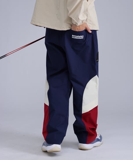 【ANTIQUAGOLF×STCH】Color block pants-navy