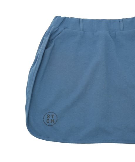 【 ANTIQUAGOLF×STCH 】coloorblock logo skirt-blue