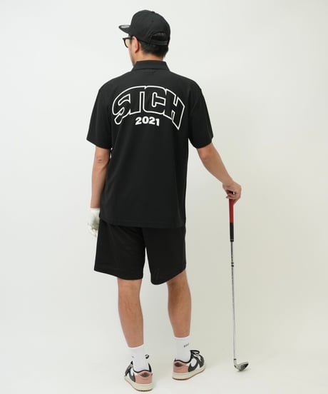 STCH ORIGINAL【STCH LOGO POLO-black】