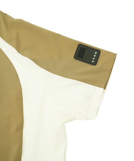【ANTIQUAGOLF×STCH】UNISEX(ユニセックス)colored tech halfsleeve-beige