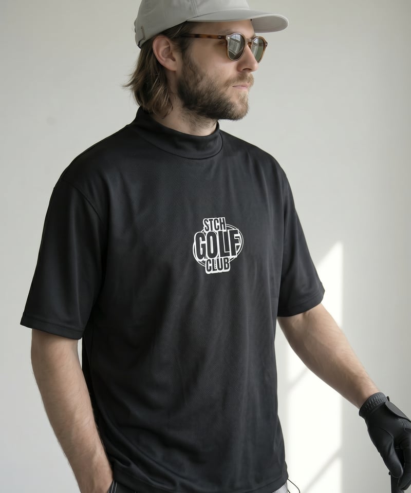 STCH ORIGINAL 【mock neck STCH GOLF CLUB-black】
