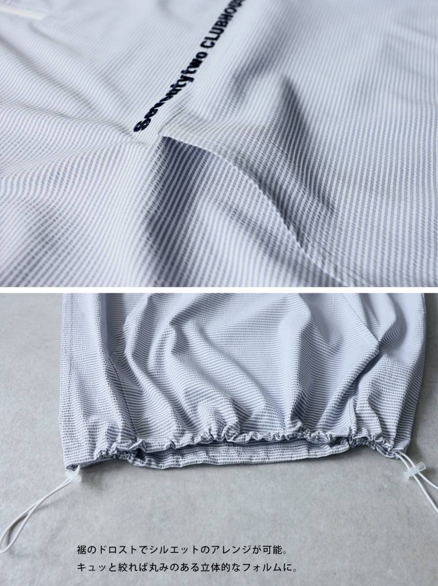ANTIQUA GOLF×STCH】 SeersuckerTops- black | 【公式