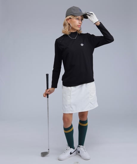 【ANTIQUAGOLF×STCH】LADIES（レディース）pocket design skirt-white