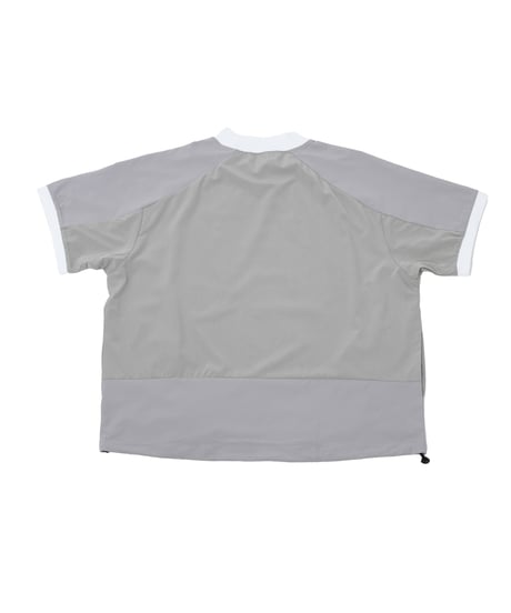 【ANTIQUAGOLF×STCH】UNISEX（ユニセックス）ribbed coler tops-gray