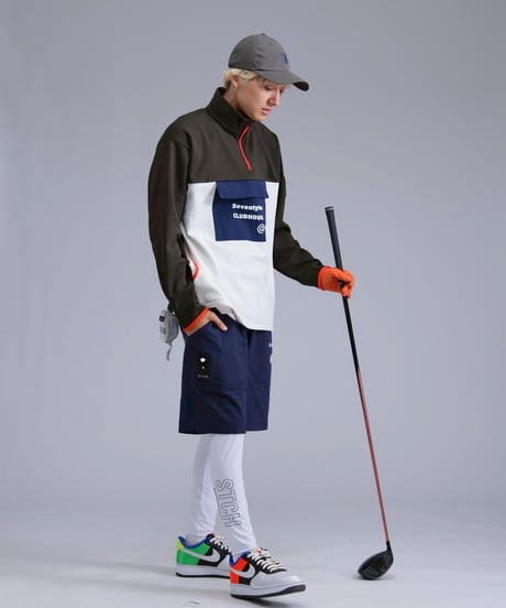 【ANTIQUAGOLF×STCH】Logo leggings-white