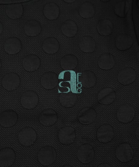 【ANTIQUAGOLF×STCH】dot layered tops-black
