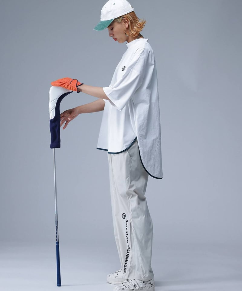 ANTIQUAGOLF×STCH】UNISEX（ユニセックス）piping mock nec