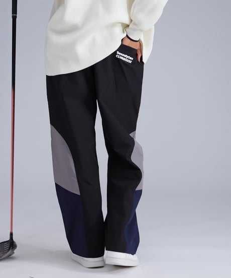 【ANTIQUAGOLF×STCH】Color block pants-black