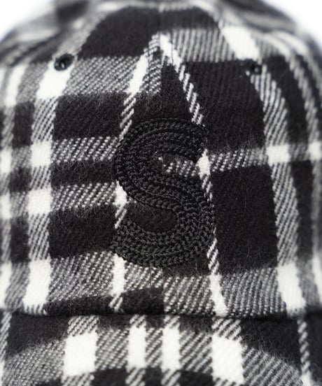 STCH【check embroidery logo cap-black】