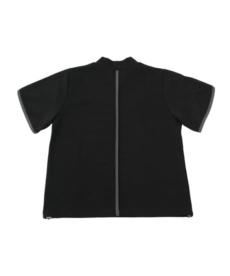 【 ANTIQUAGOLF×STCH 】petal sleeve tops-black