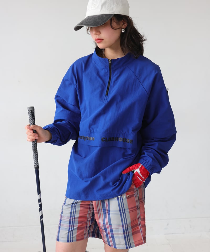 ANTIQUAGOLF×STCH 】regen 2waypullover-blue | 【