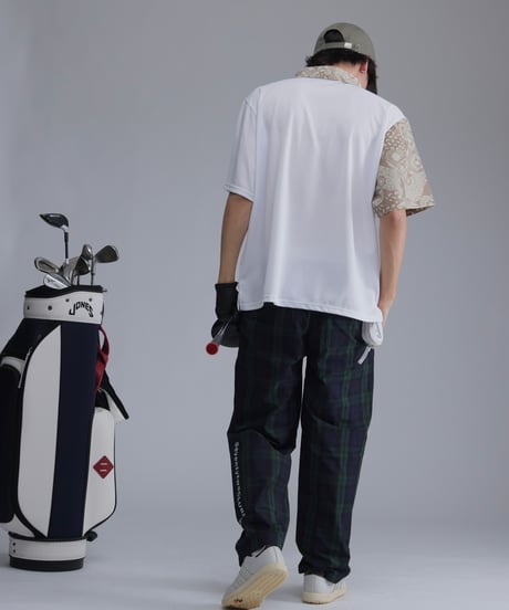 【 ANTIQUAGOLF×STCH 】paisley pattern polo-beige