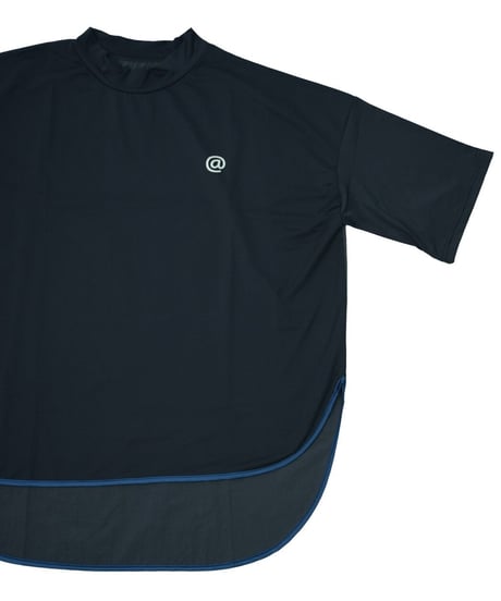 【ANTIQUAGOLF×STCH】UNISEX（ユニセックス）piping mock neck-black