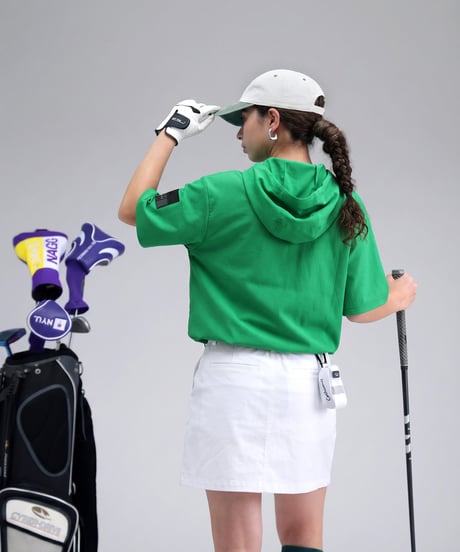 【ANTIQUA GOLF×STCH】 SeersuckerTops-green