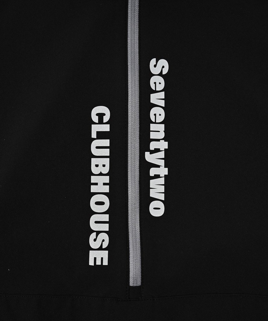 ANTIQUAGOLF×STCH】)zip pocket logo-black ANTIQUAGOLF×STCH】UNISEX(ユニセックス)zip pocket logo