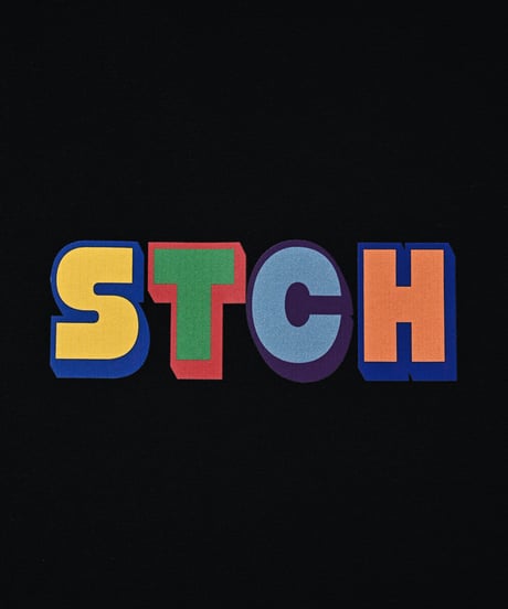 STCH ORIGINAL 【mock neck  color block STCH-black】