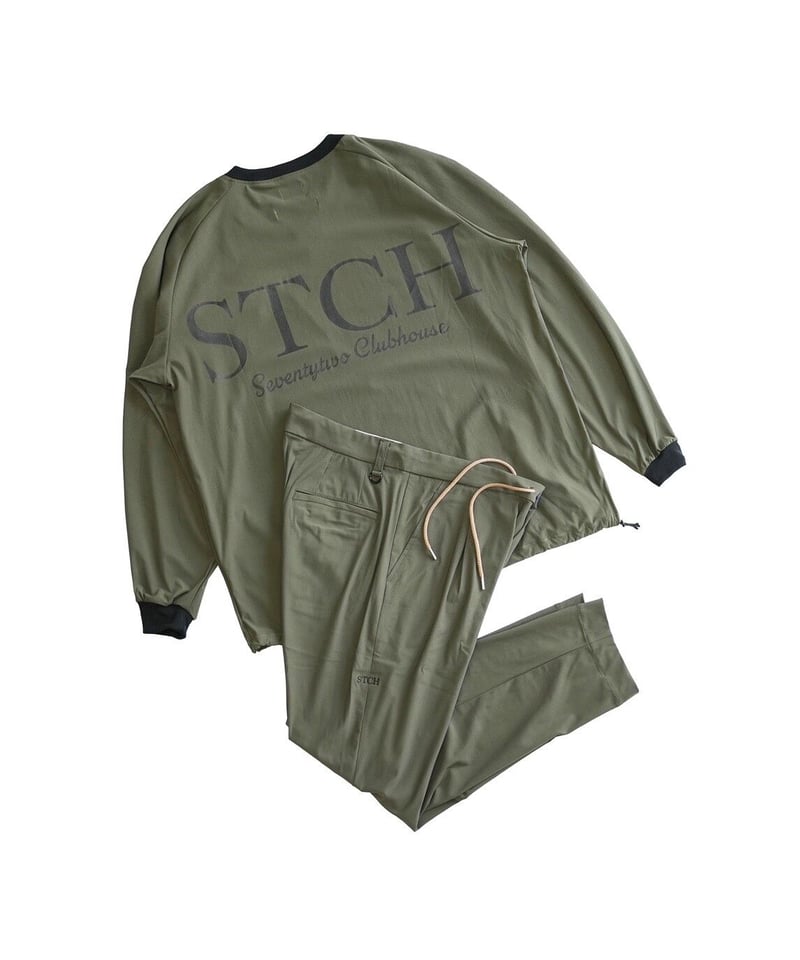 melple×STCH 【Tomcat V-neck pullover olive（トムキャッ