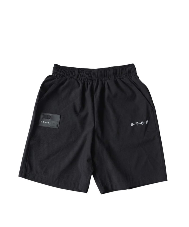 ANTIQUA GOLF×STCH】Seersucker HalfPants-black |