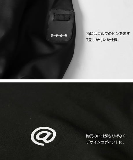 【ANTIQUAGOLF×STCH】LADIES drost onepiece-black