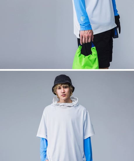 【ANTIQUAGOLF×STCH】UNISEX（ユニセックス）接触冷感×UVカット longsleeve under shirt-blue