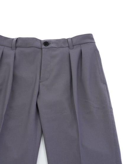STCH【Twotuck wide pants-charcoal gray】