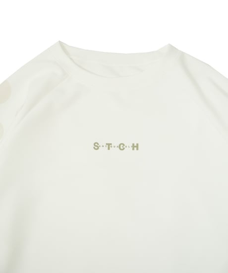 【ANTIQUAGOLF×STCH】UNISEX（ユニセックス）dot design tops-white